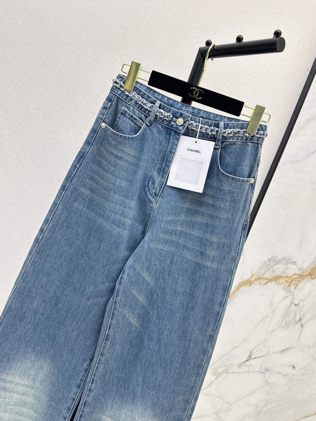 C*nel 25ss braided waistline jeans