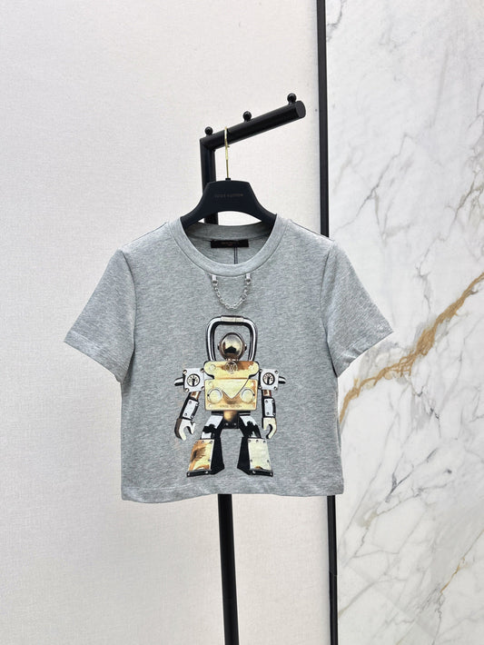 Loui* 25ss robot crop t-shirt
