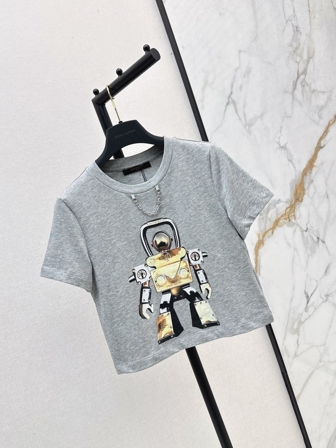 Loui* 25ss robot crop t-shirt