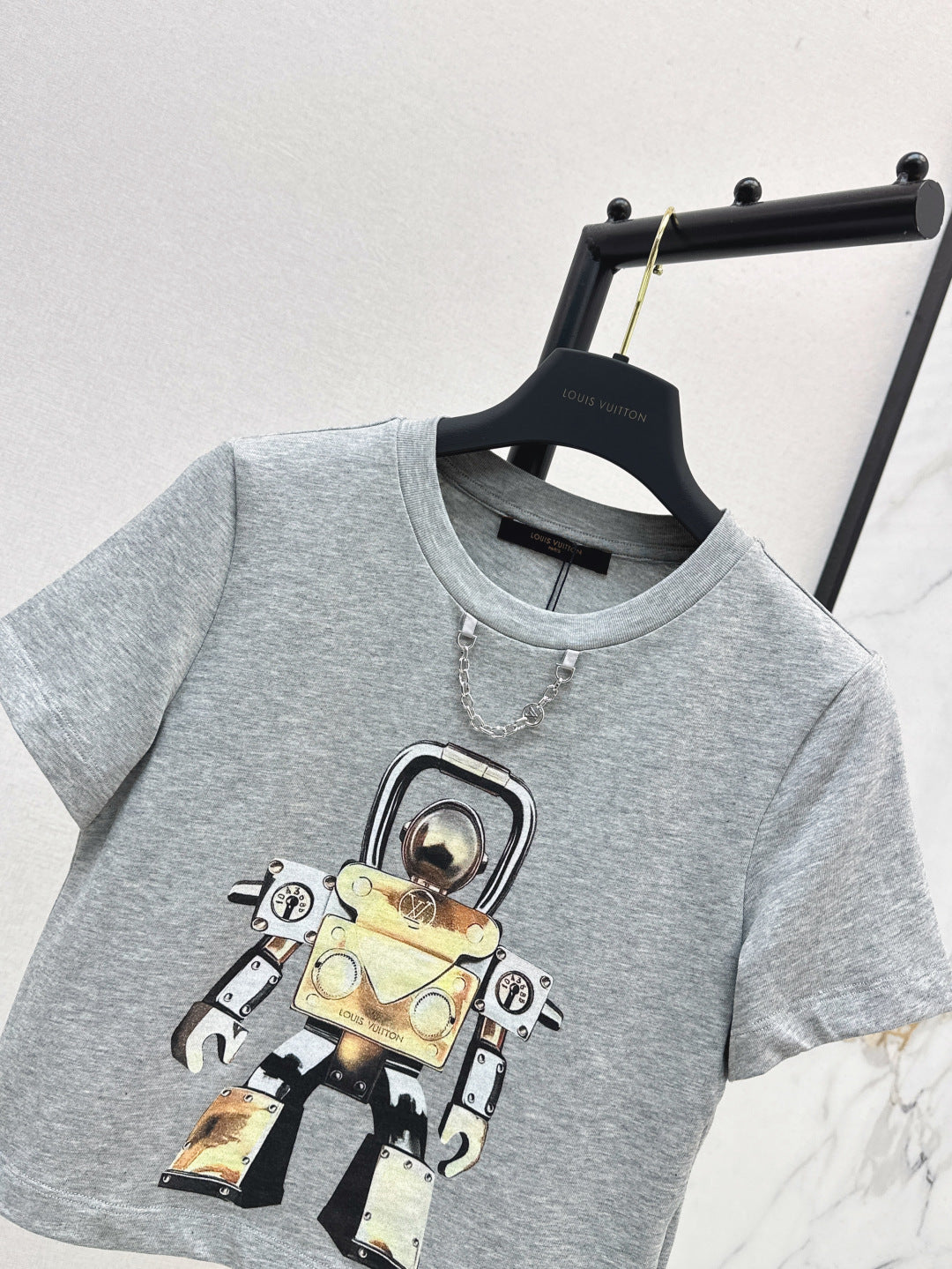 Loui* 25ss robot crop t-shirt