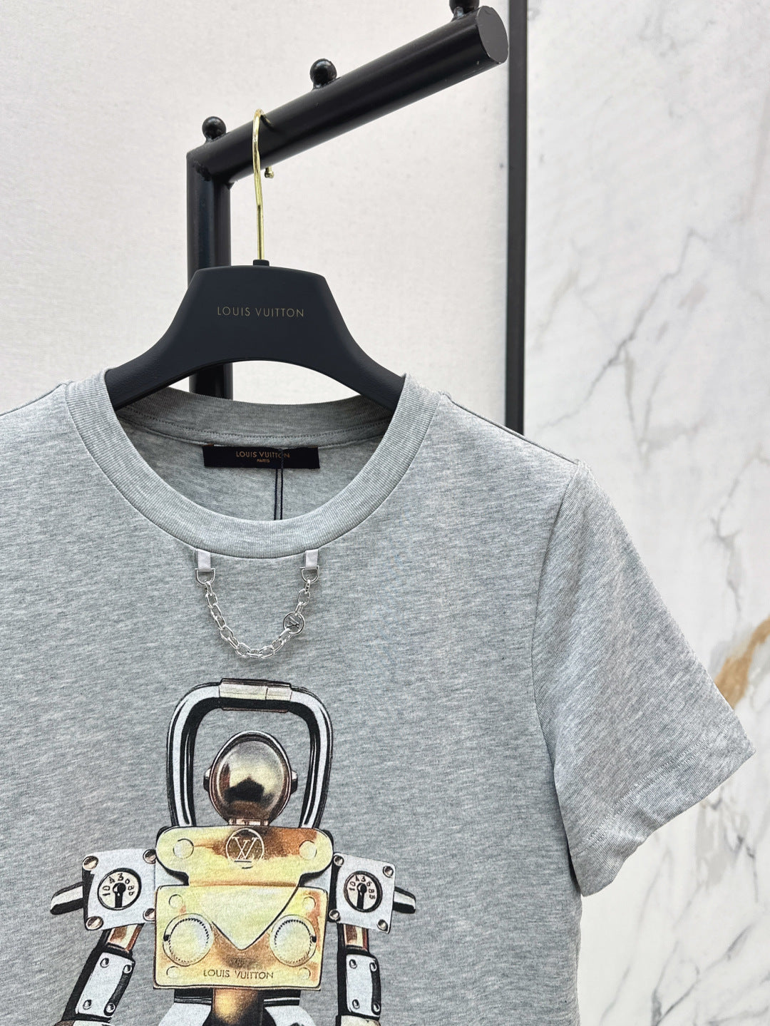 Loui* 25ss robot crop t-shirt