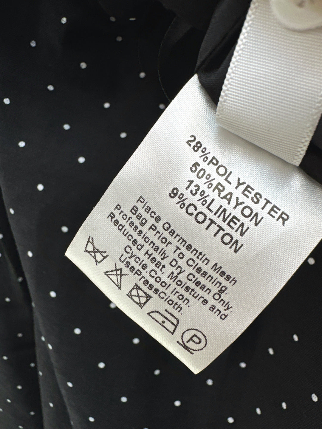 M*u 25ss polka-dot crepe long skirt