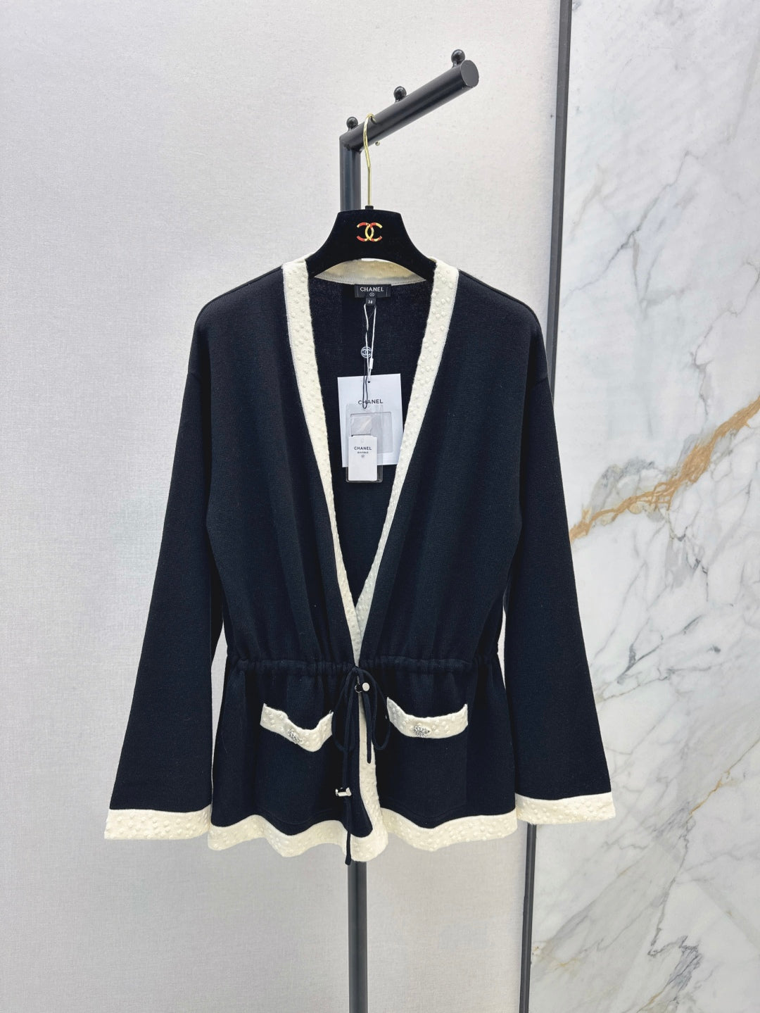 C*nel 25ss color-block knit cardigan