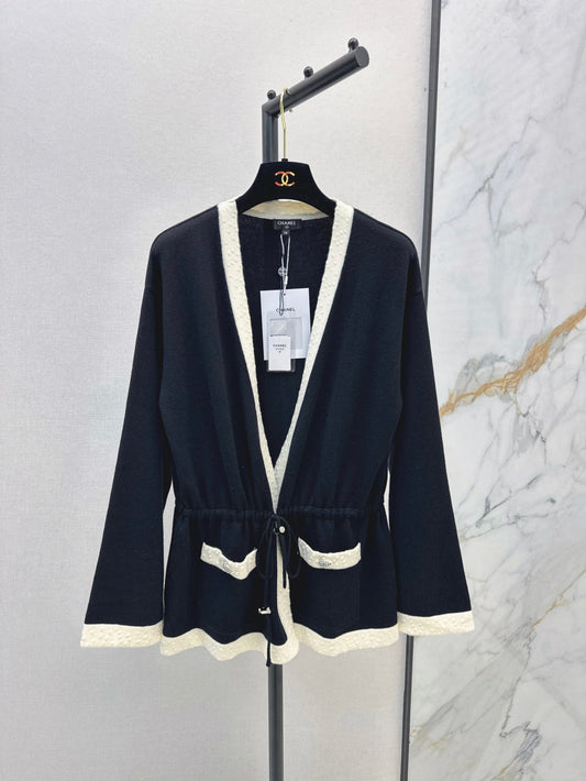 C*nel 25ss color-block knit cardigan