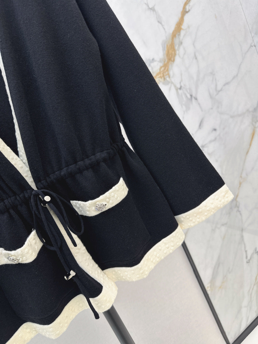 C*nel 25ss color-block knit cardigan