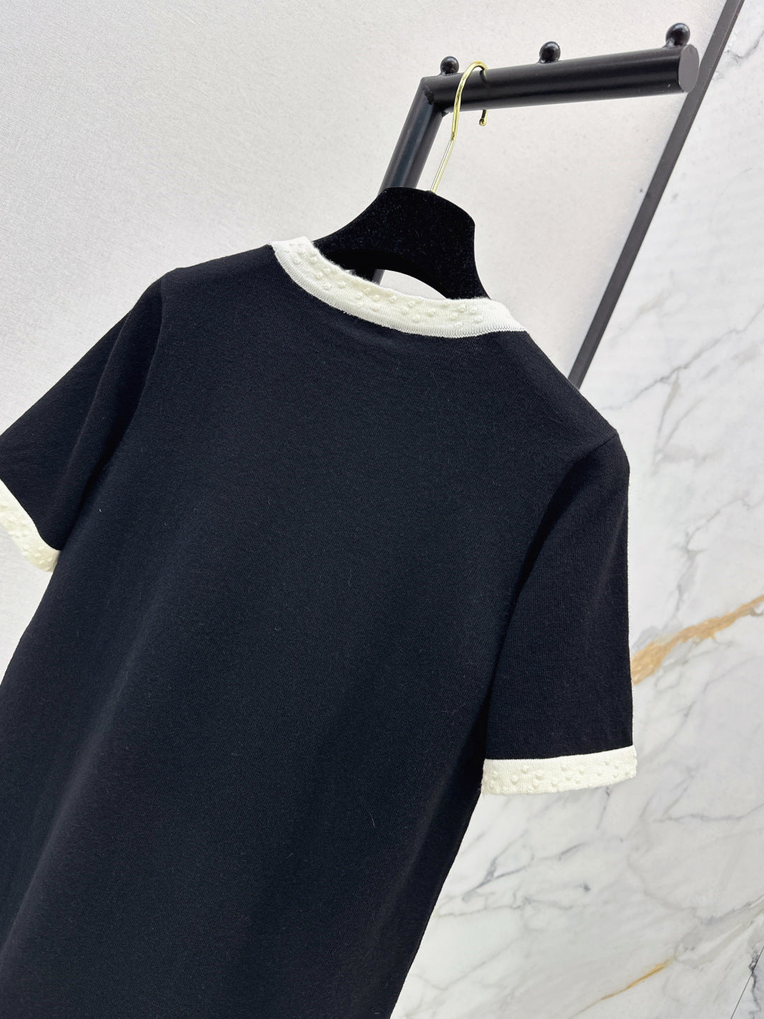 C*nel 25ss color-block knit dress