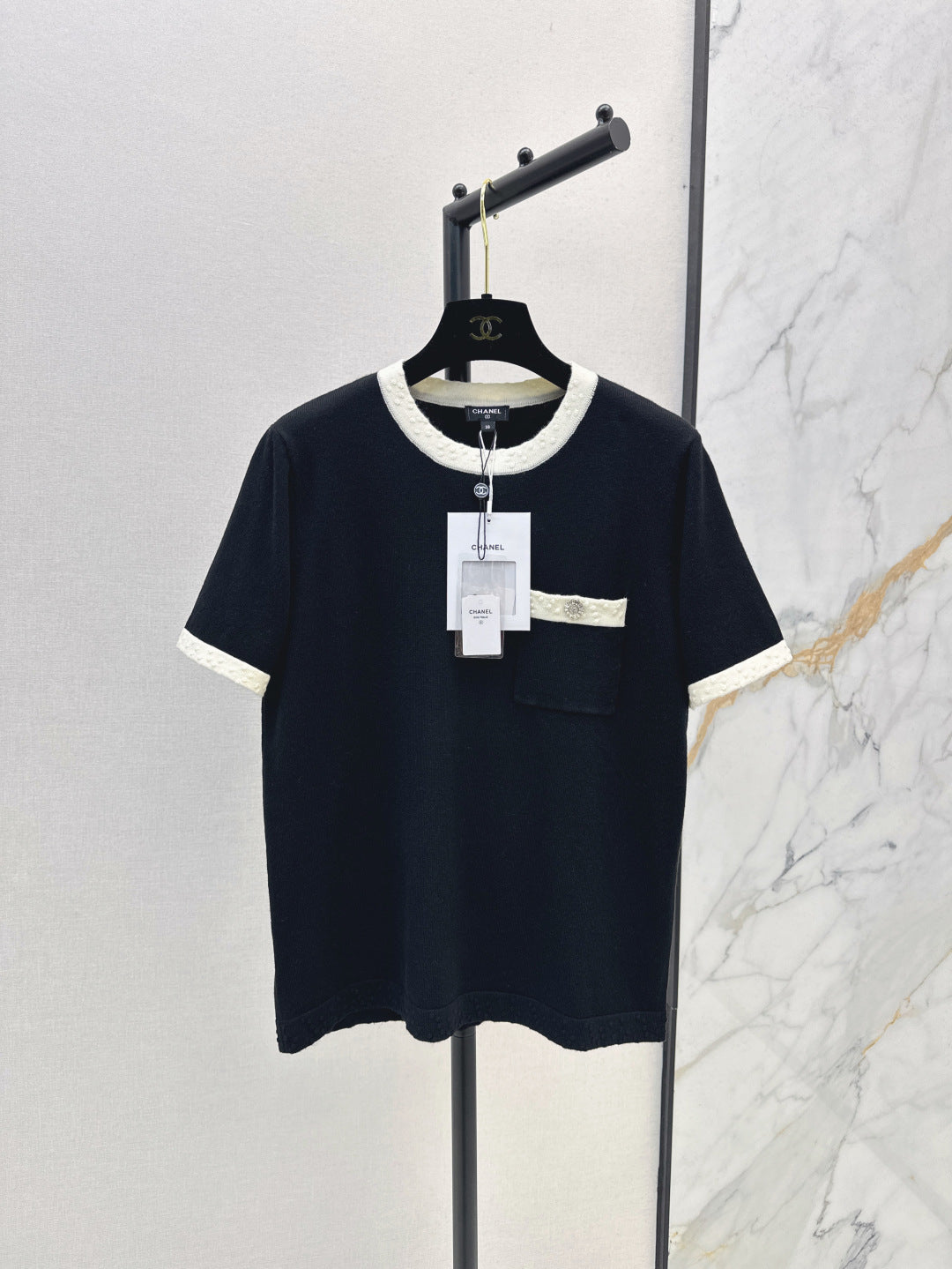 C*nel 25ss color-block knit top