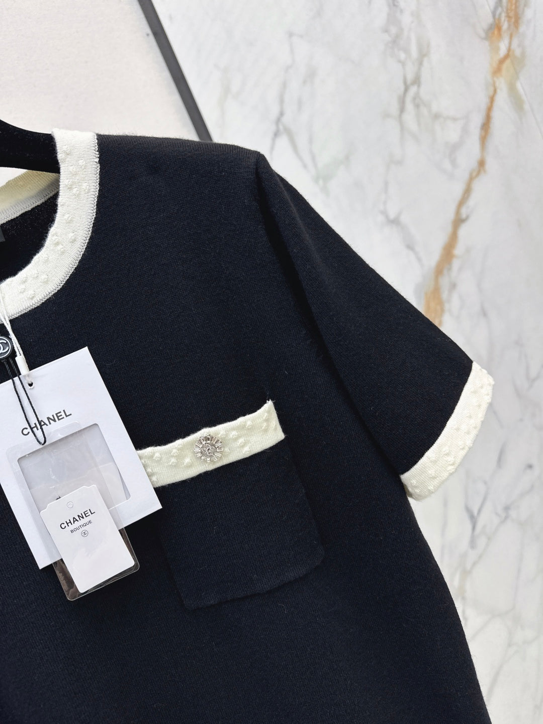 C*nel 25ss color-block knit top