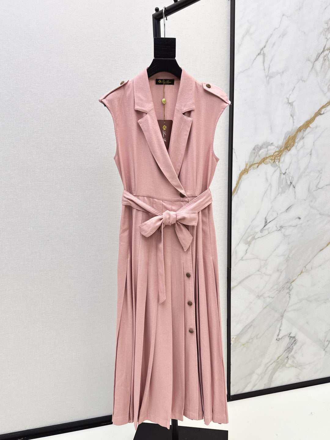 Lor*P 25ss belt sleeveless dress