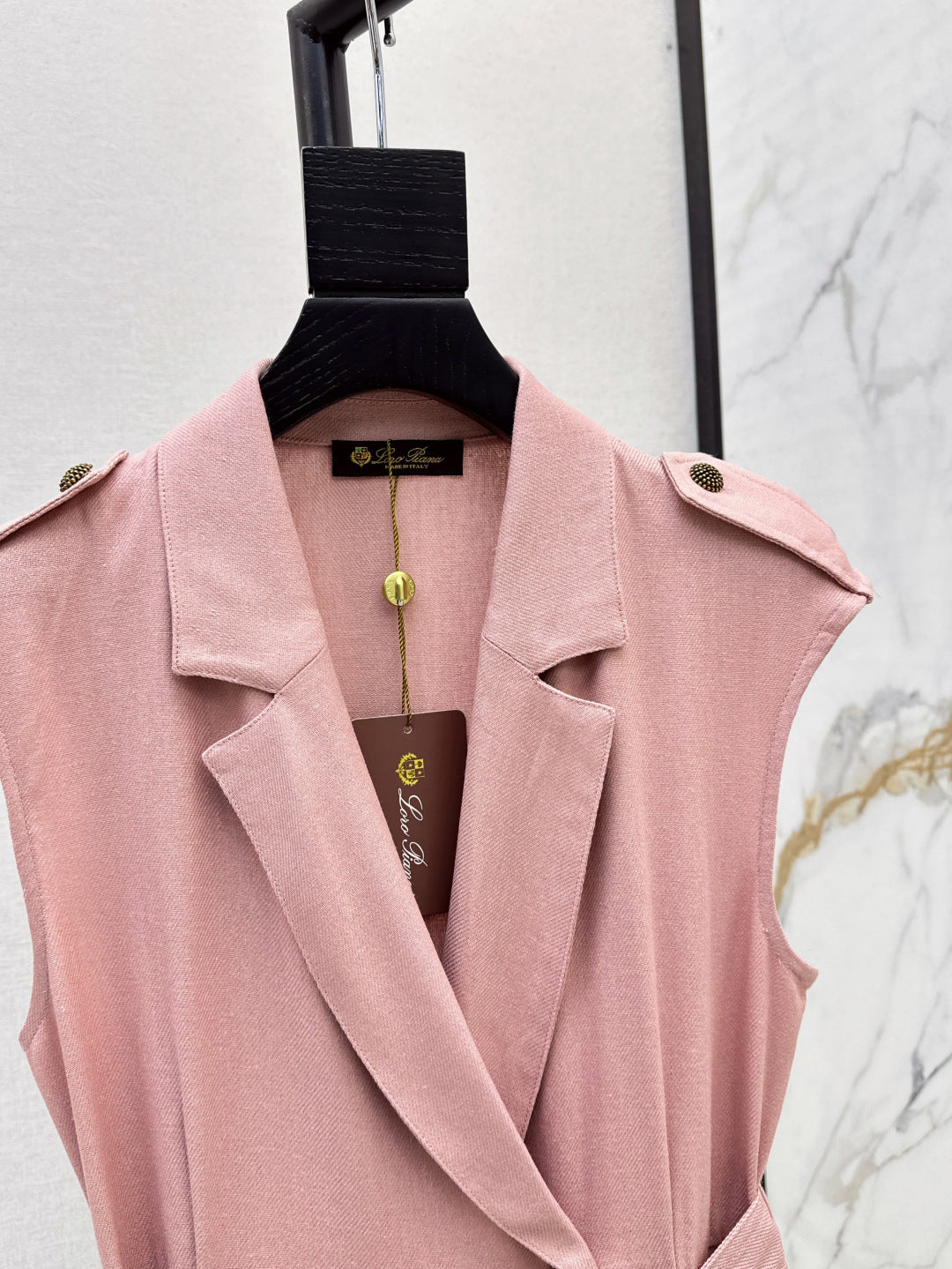 Lor*P 25ss belt sleeveless dress