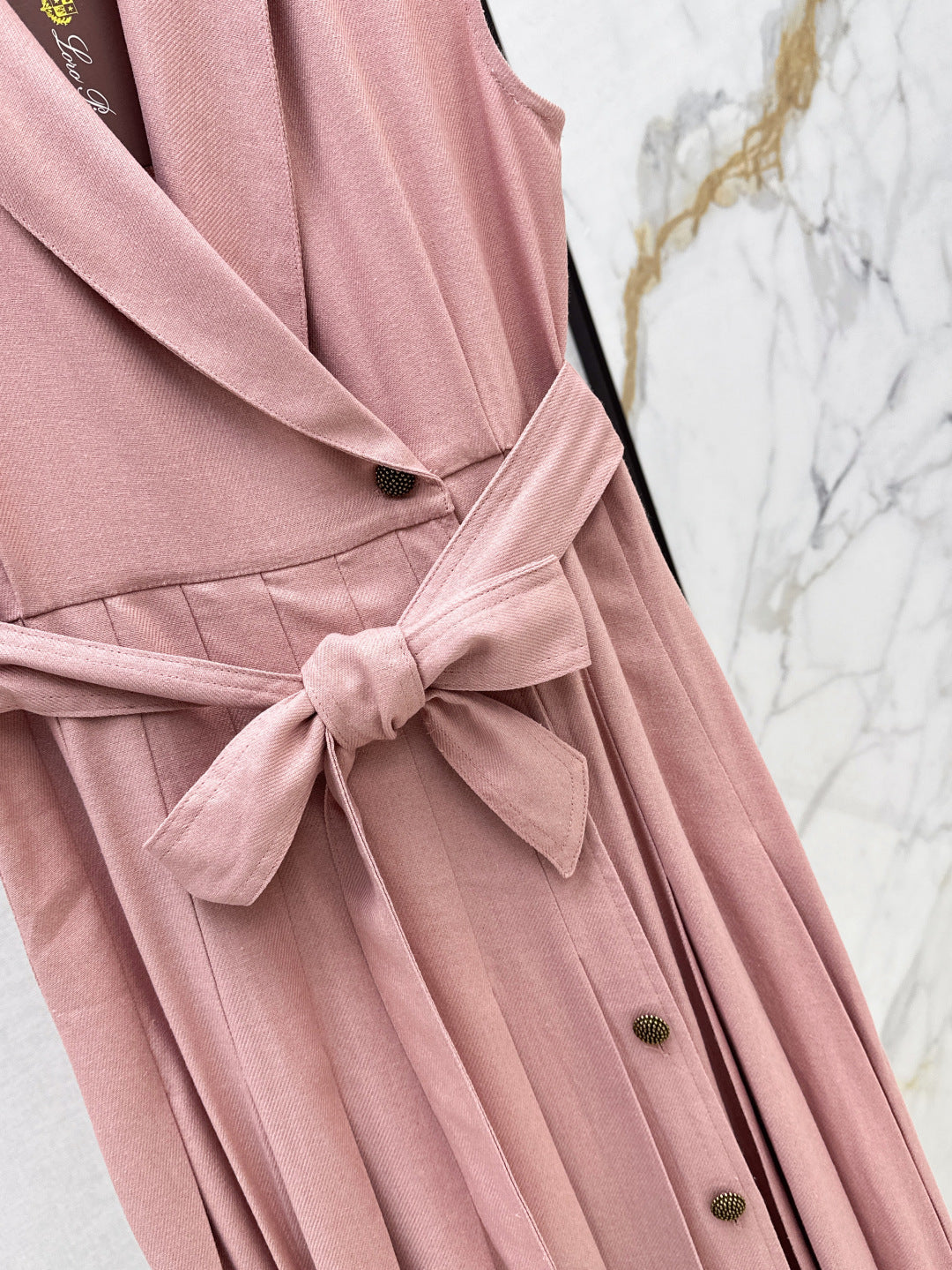 Lor*P 25ss belt sleeveless dress