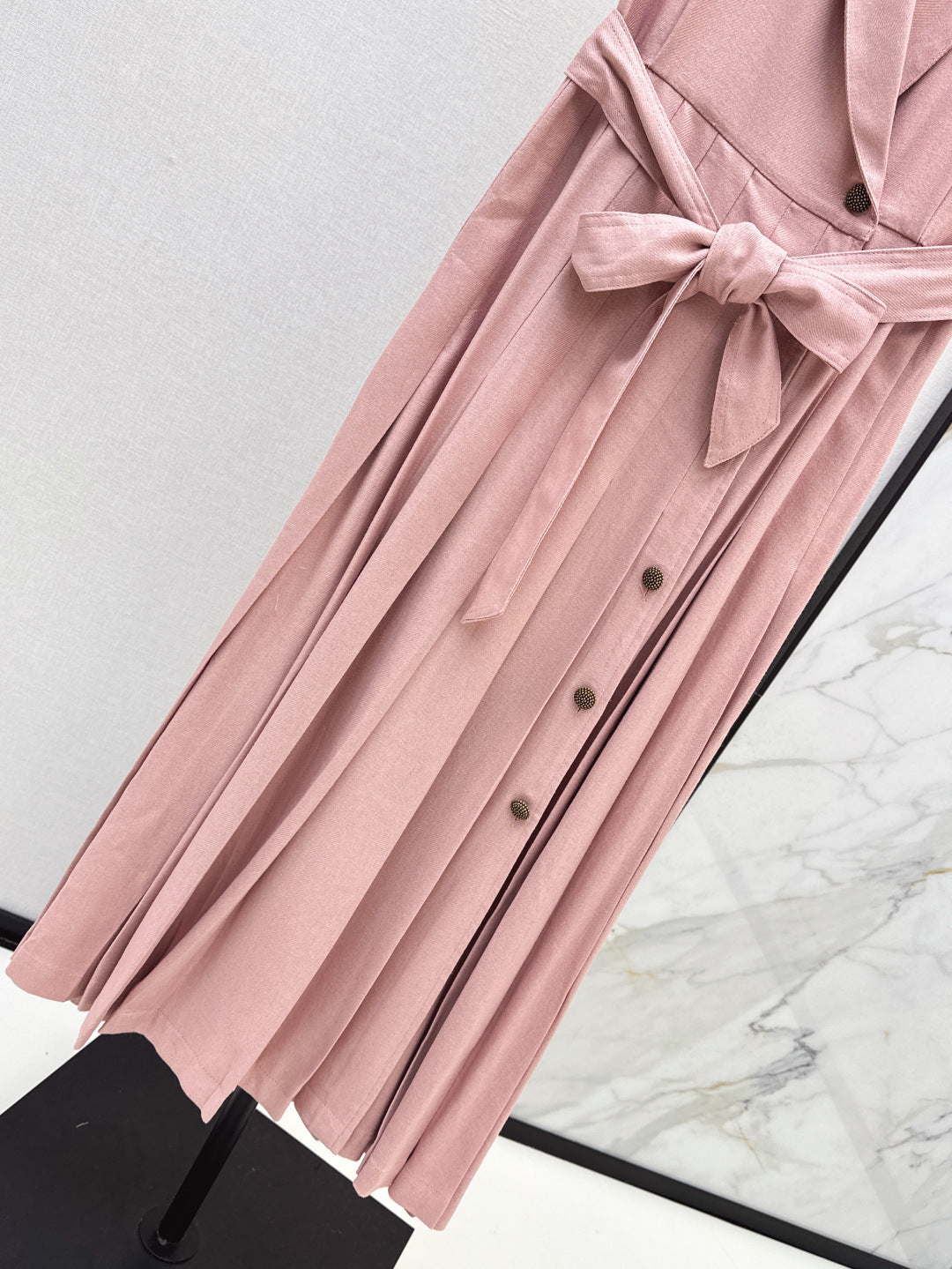 Lor*P 25ss belt sleeveless dress