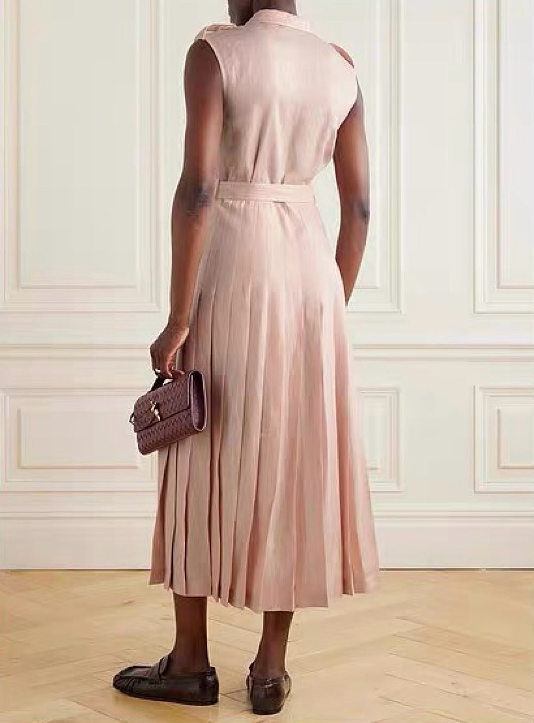 Lor*P 25ss belt sleeveless dress
