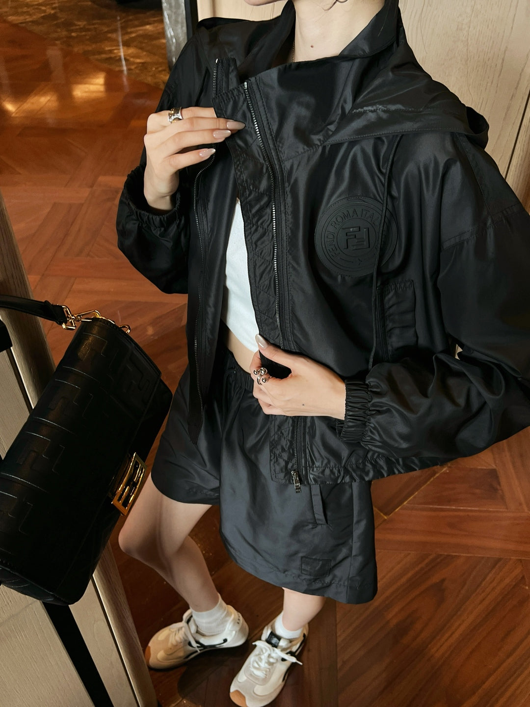 Fd* 25ss hooded zip-up jacket