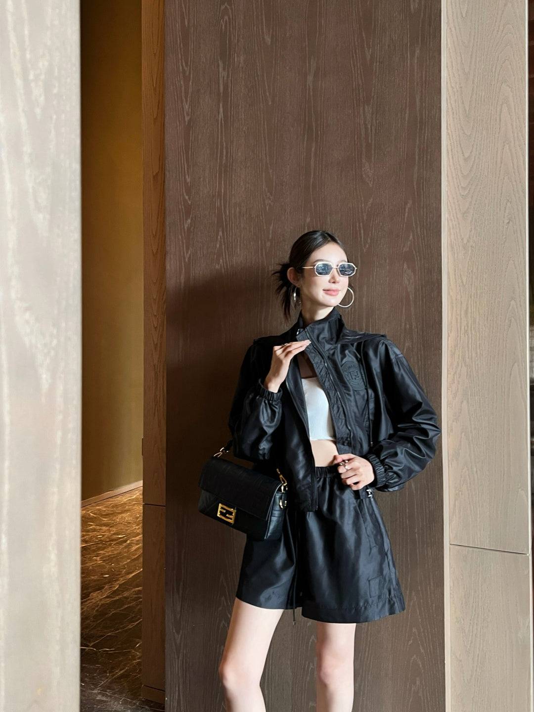 Fd* 25ss drawstring shorts