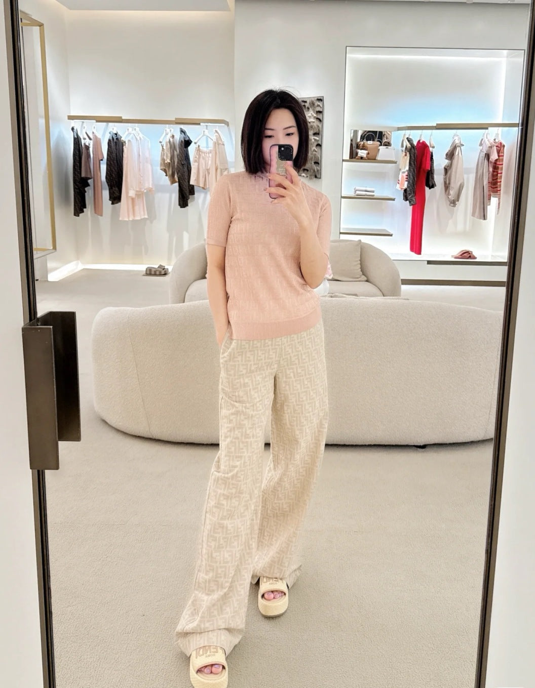 Fd* 25ss FF printed pants