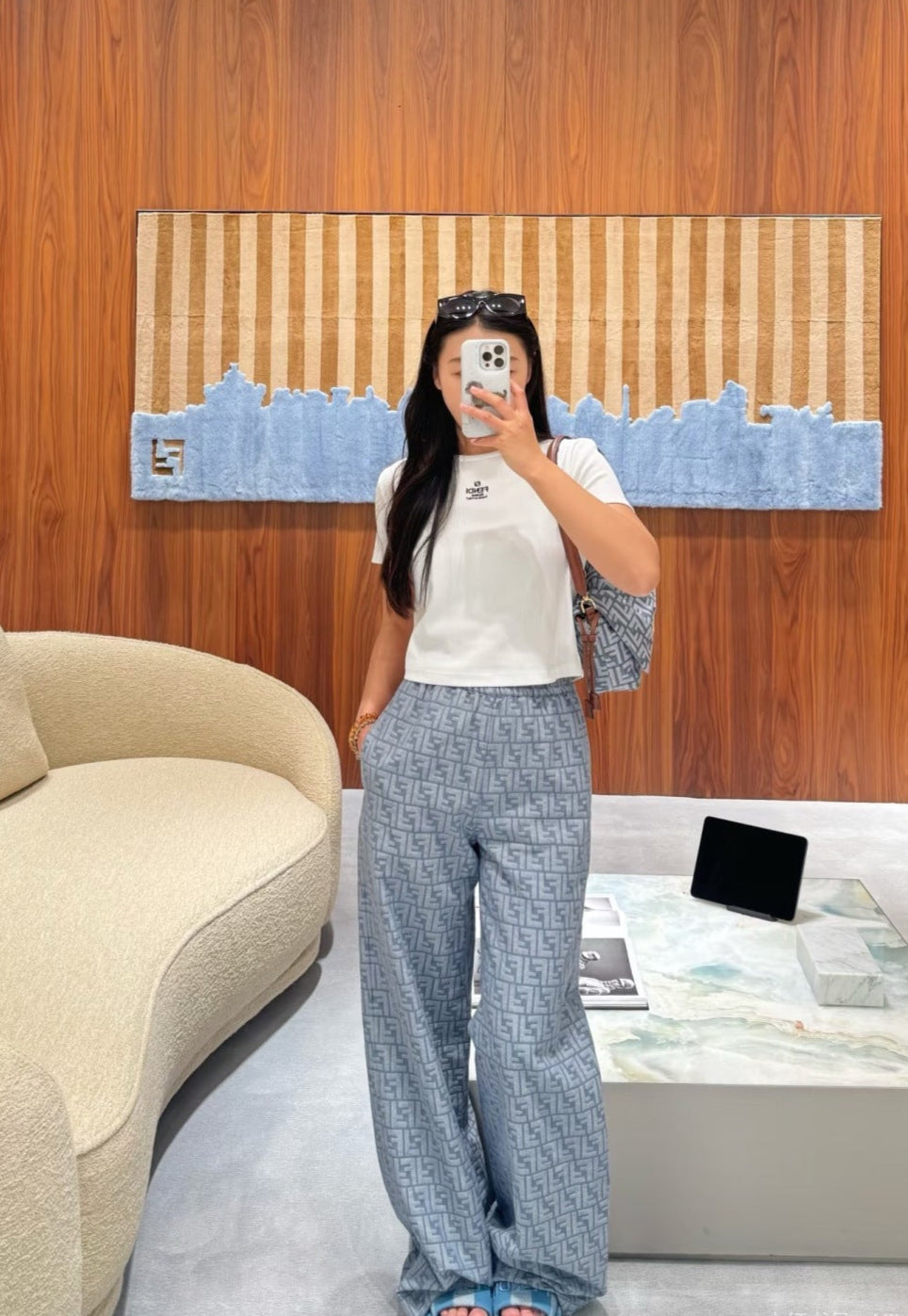 Fd* 25ss FF printed pants