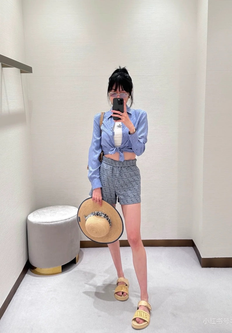 Fd* 25ss FF printed shorts