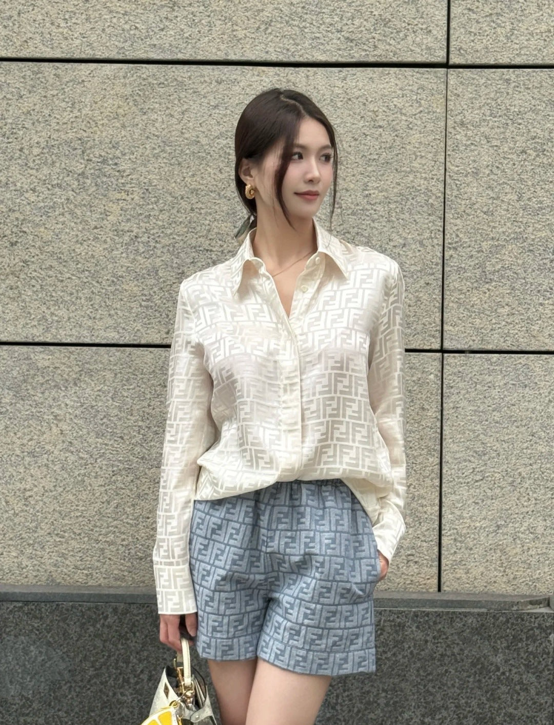 Fd* 25ss FF printed shorts