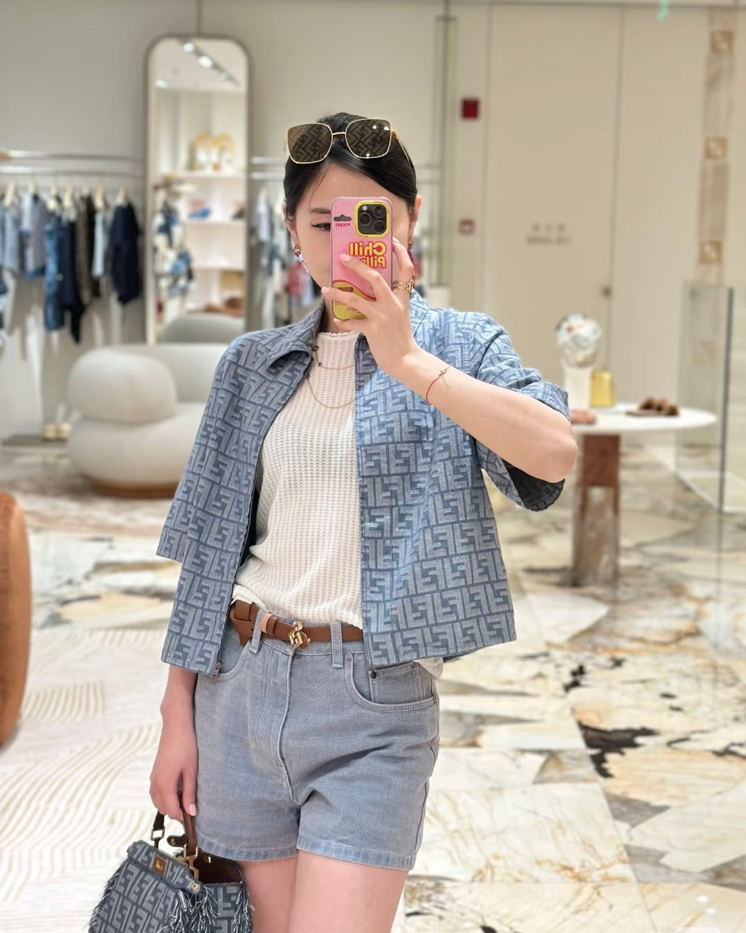 Fd* 25ss FF printed shirt