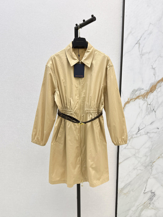 Loui* 25ss long-sleeve zip-up dress