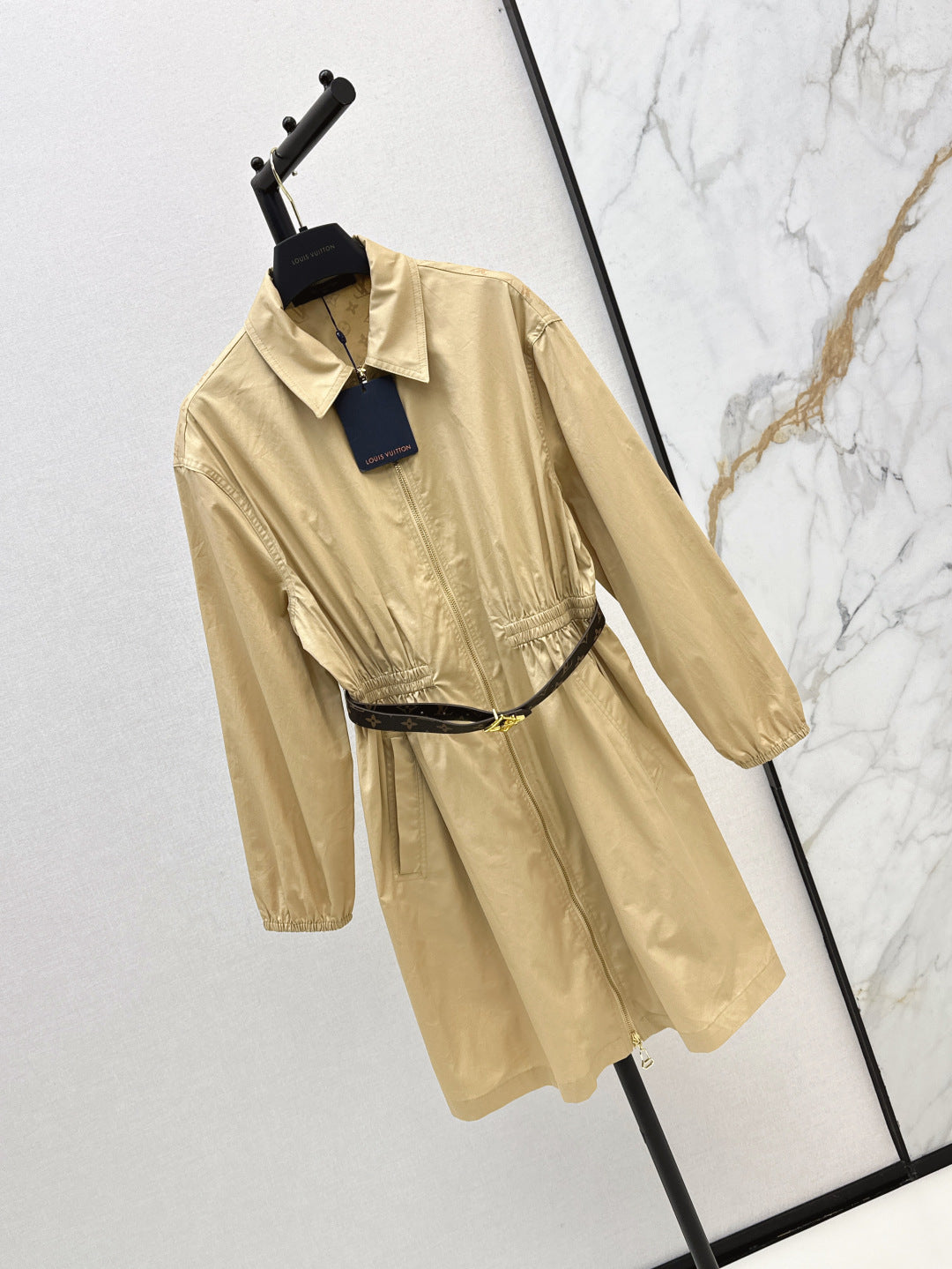 Loui* 25ss long-sleeve zip-up dress