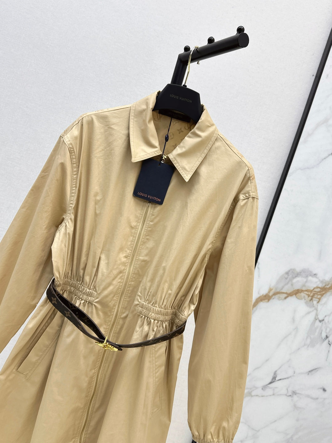 Loui* 25ss long-sleeve zip-up dress