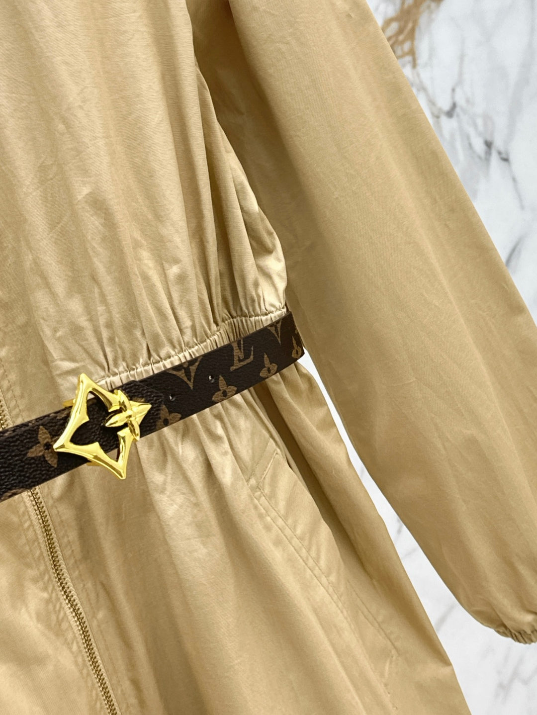 Loui* 25ss long-sleeve zip-up dress