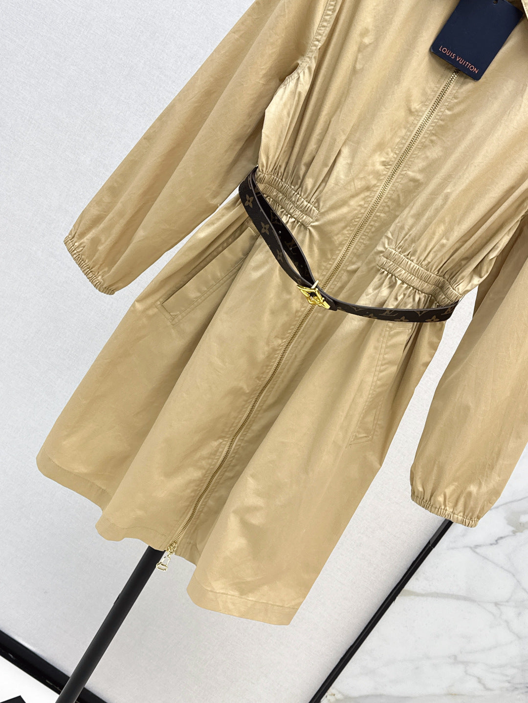 Loui* 25ss long-sleeve zip-up dress