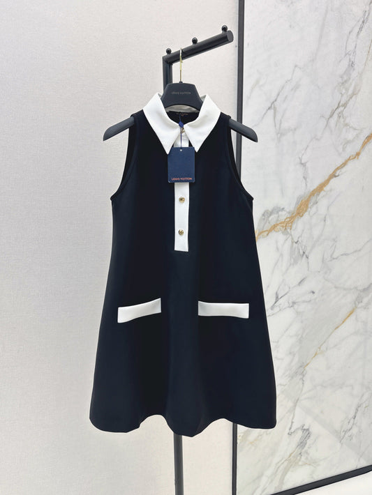 Loui* 25ss technical gabardine polo dress