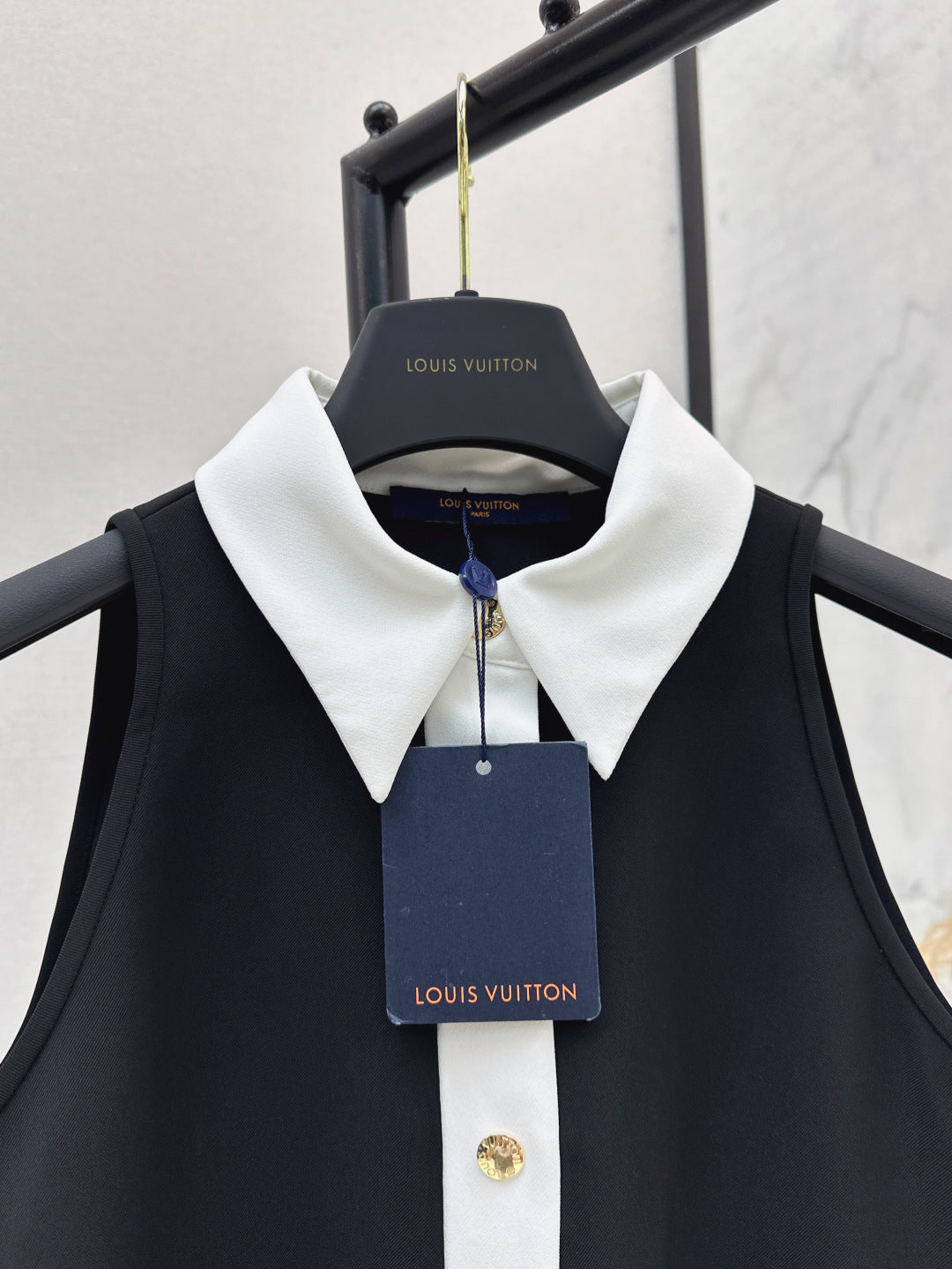 Loui* 25ss technical gabardine polo dress