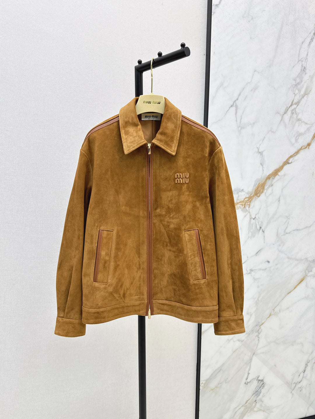 M*u 25ss suede blouson jacket