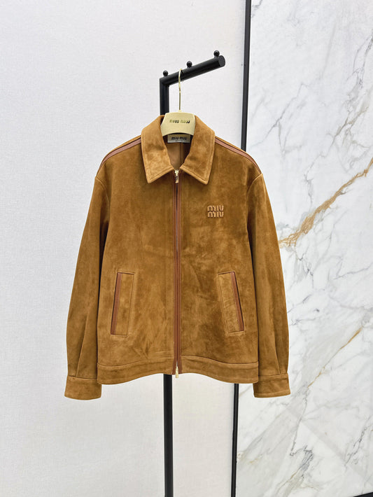 M*u 25ss suede blouson jacket