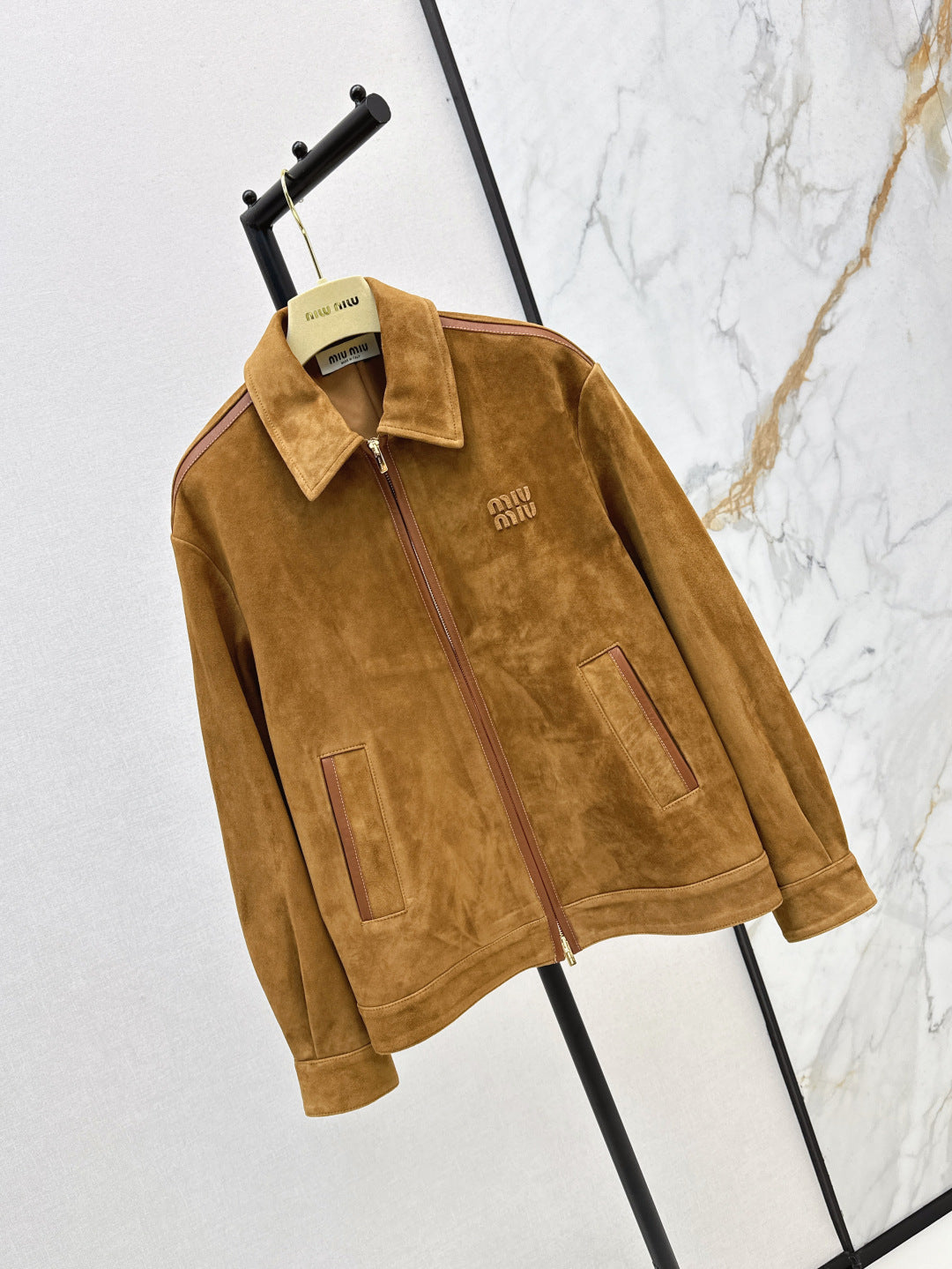 M*u 25ss suede blouson jacket