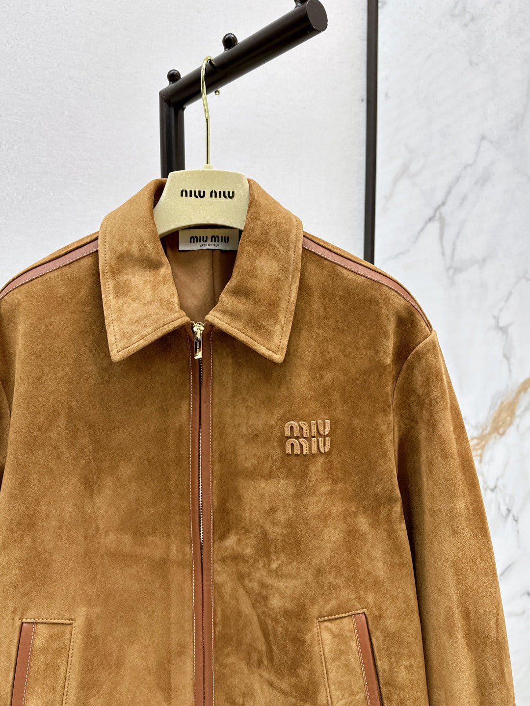 M*u 25ss suede blouson jacket