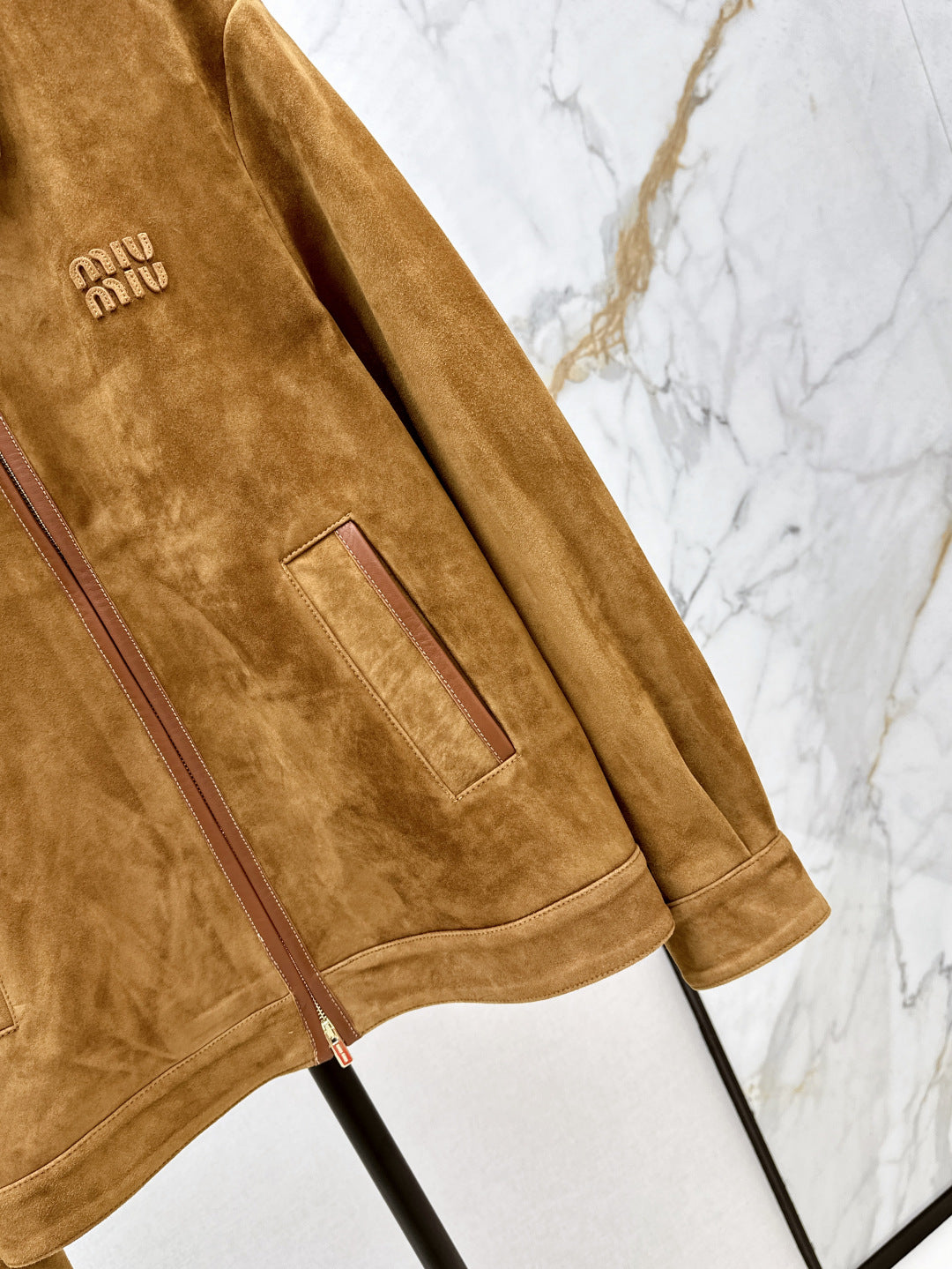 M*u 25ss suede blouson jacket