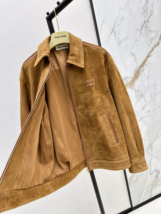 M*u 25ss suede blouson jacket