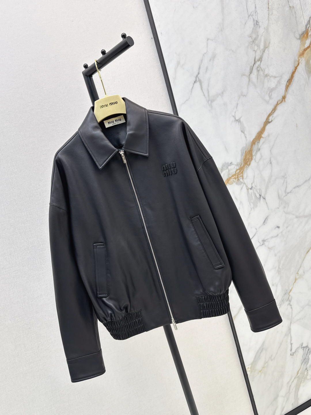 M*u 25ss nappa leather jacket