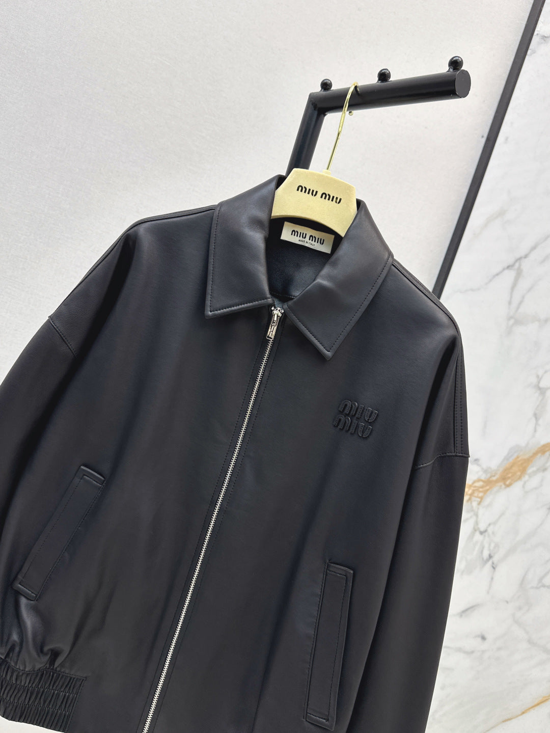 M*u 25ss nappa leather jacket