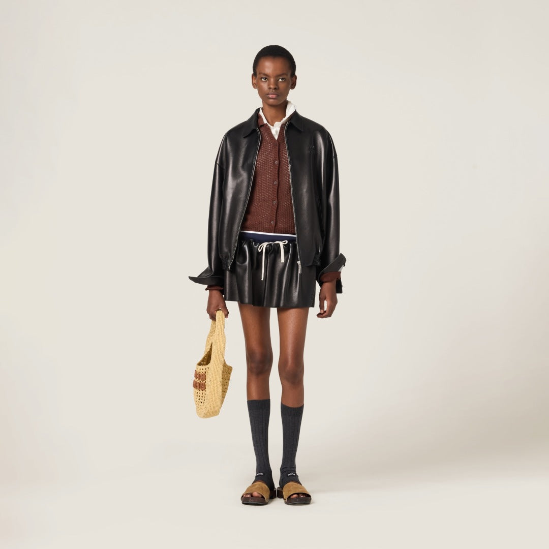 M*u 25ss nappa leather jacket