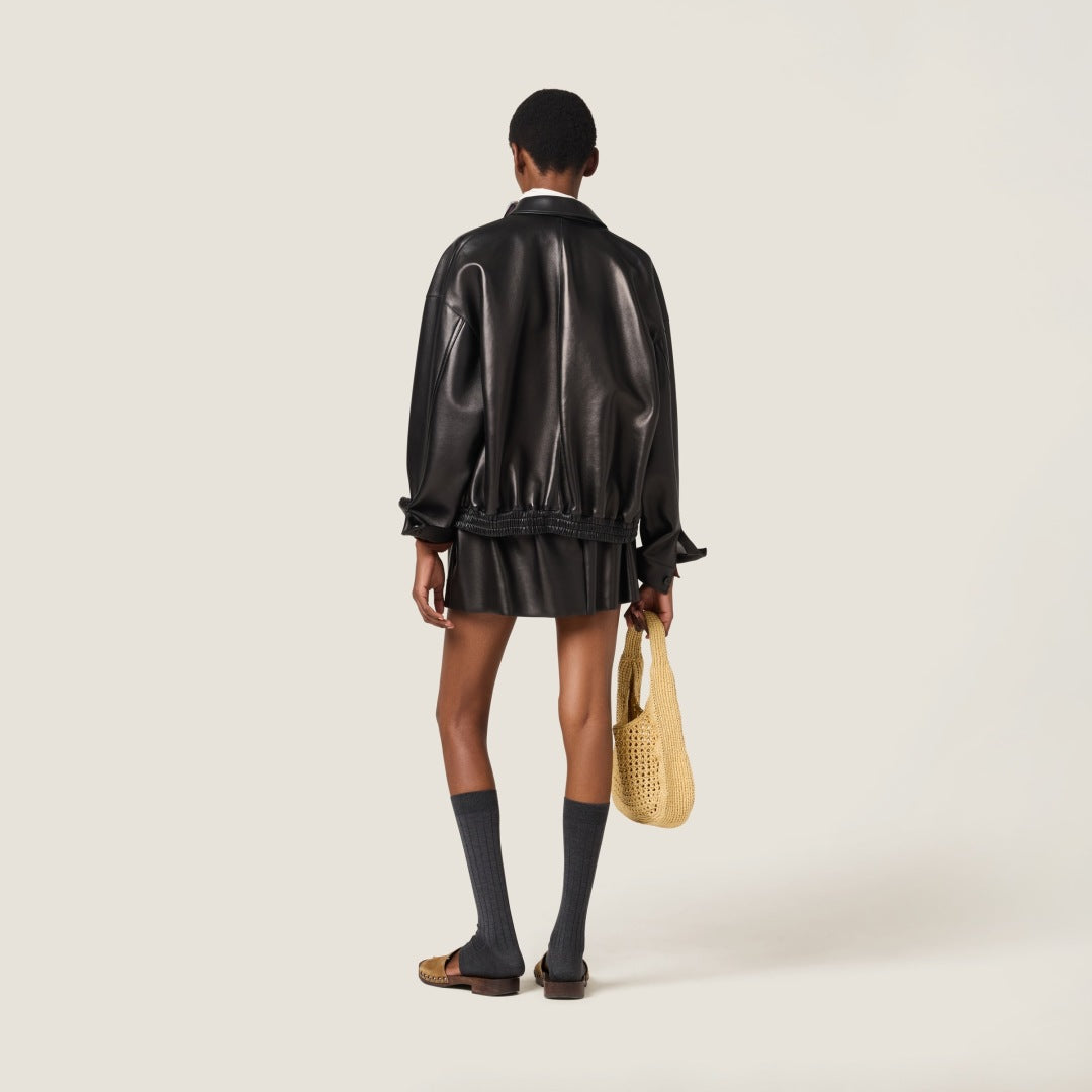 M*u 25ss nappa leather jacket