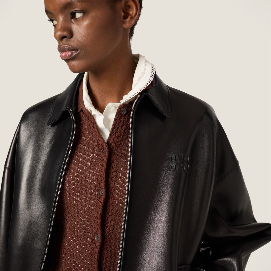 M*u 25ss nappa leather jacket