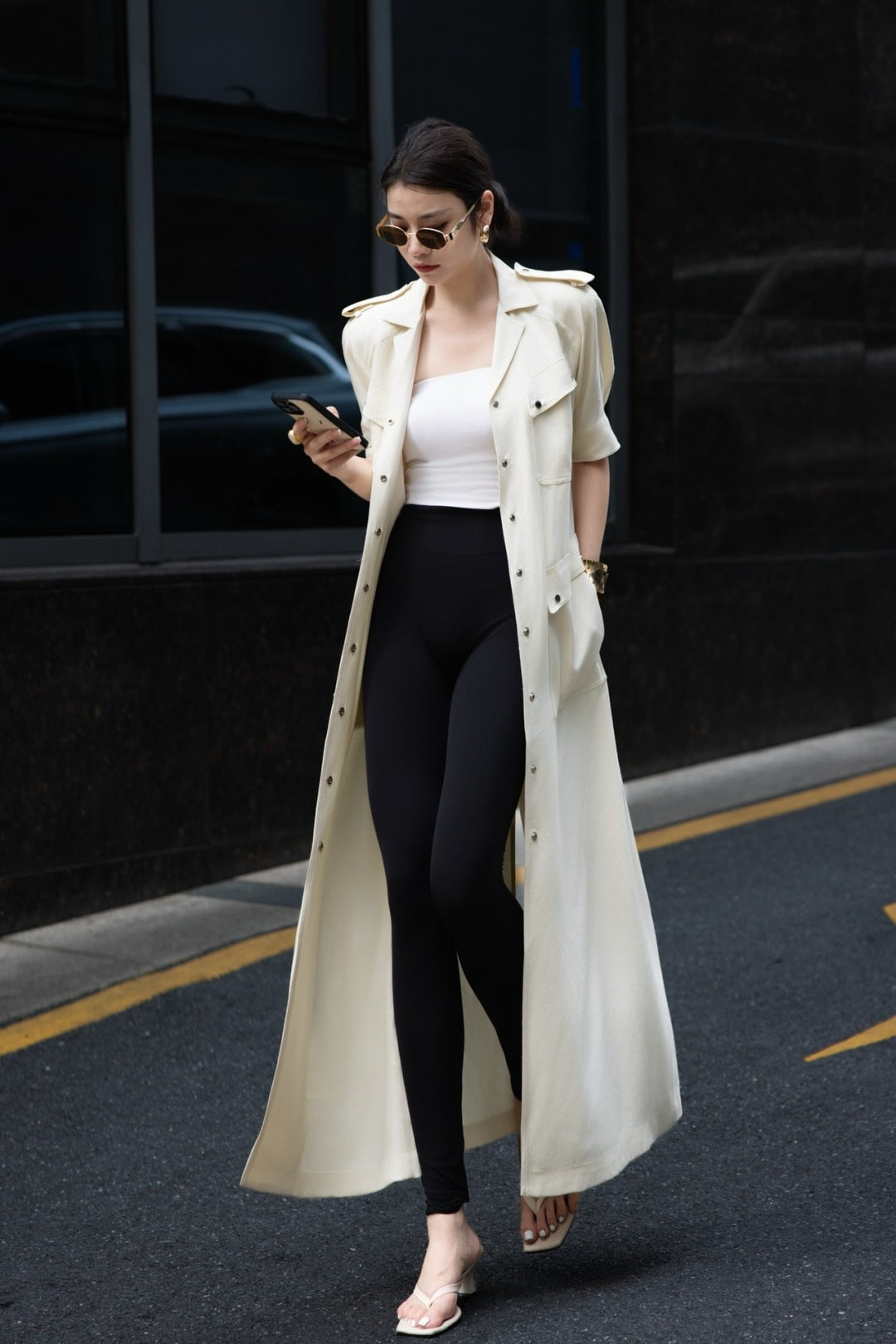 Lor*P 25ss belted trench dress