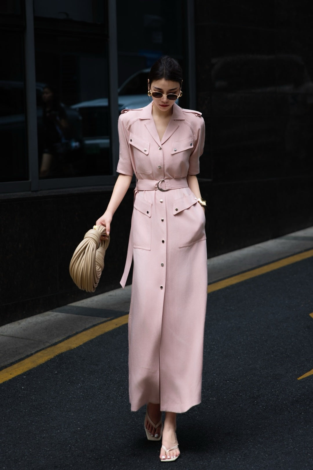 Lor*P 25ss belted trench dress