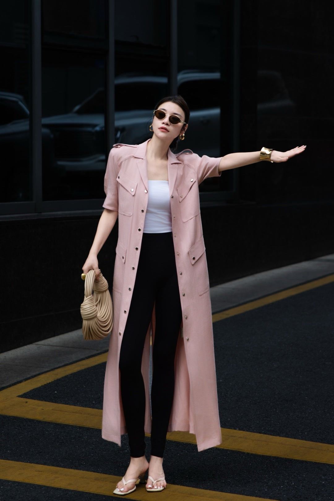 Lor*P 25ss belted trench dress