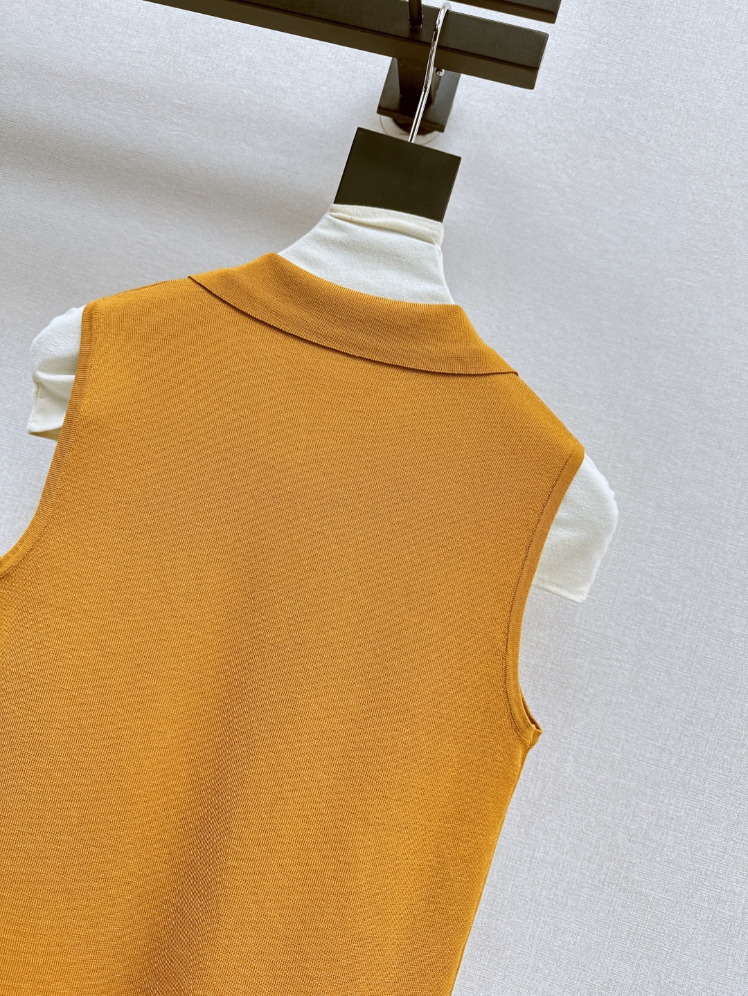 MaxM* 25ss jersey sleeveless polo shirt