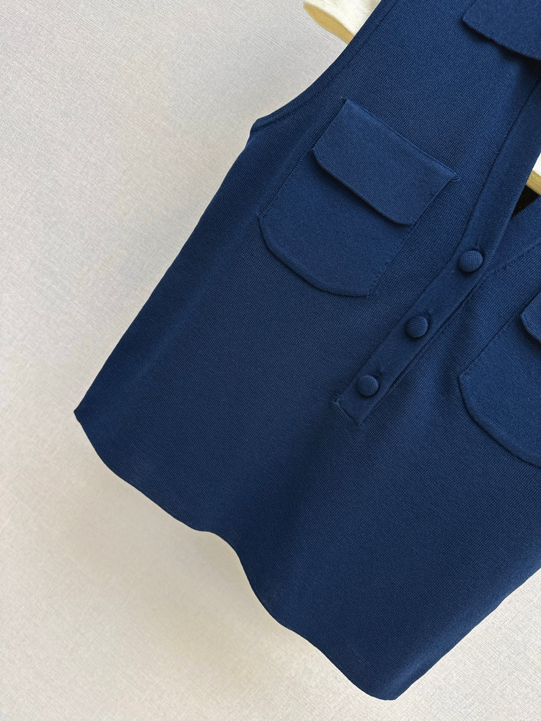 MaxM* 25ss jersey sleeveless polo shirt