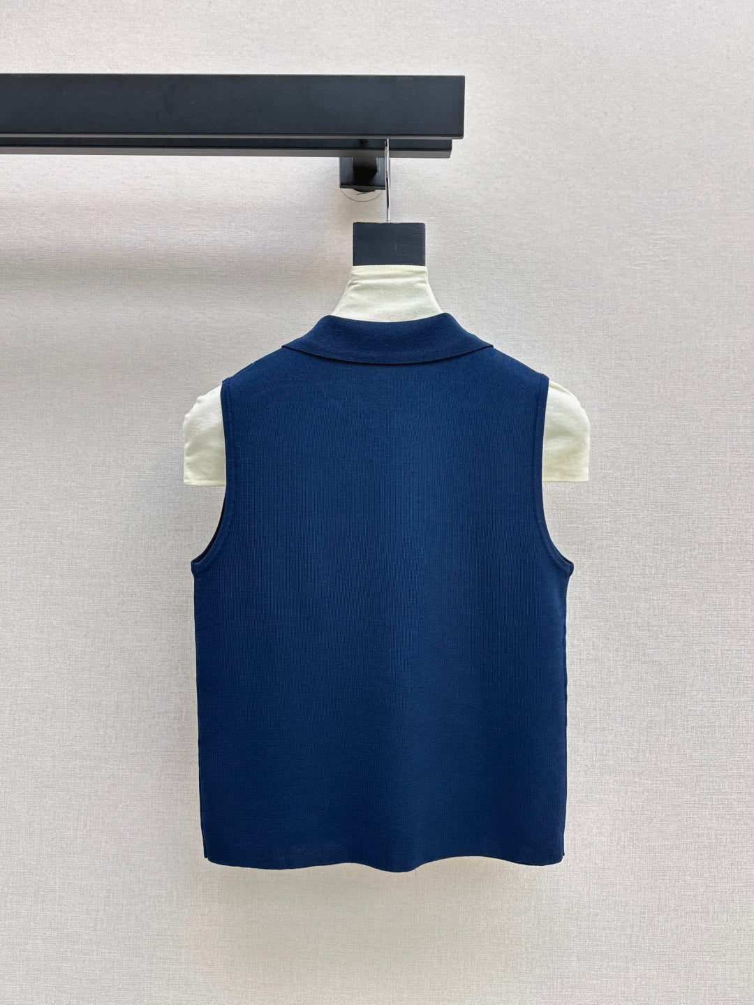 MaxM* 25ss jersey sleeveless polo shirt