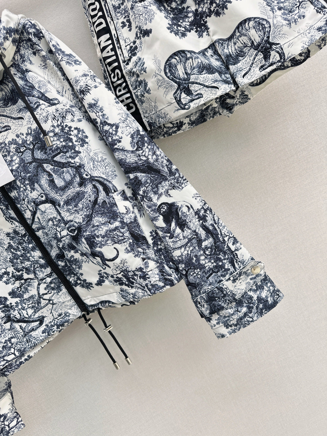 D*r 25ss print hoodie zip-up jacket