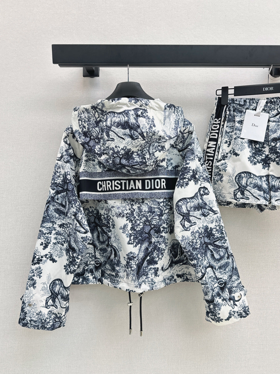 D*r 25ss print hoodie zip-up jacket